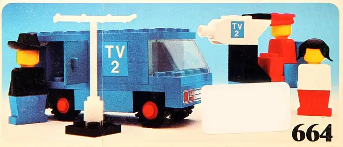 レゴ 664-1 TV Crew 乗り物