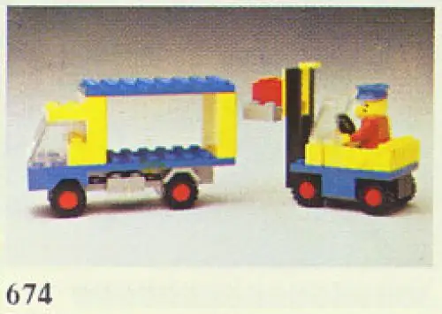 レゴ 674-1 Forklift & Truck クラシックタウン