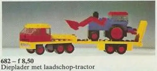 レゴ 682-1 Low-Loader and Tractor 工事現場