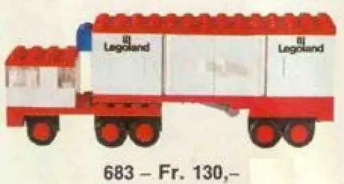 レゴ 683-1 Articulated Lorry 乗り物