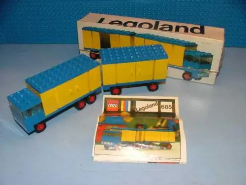 レゴ 685-2 Truck with Trailer (without Stickers) 乗り物