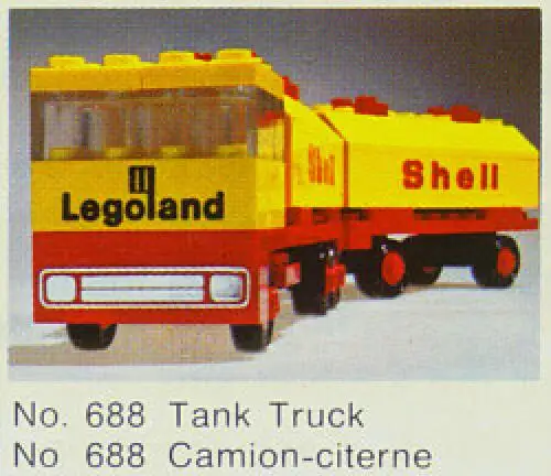 レゴ 688-1 Shell Double Tanker ガソリンスタンド