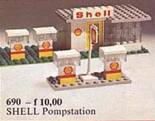 レゴ 690-1 Shell Station ガソリンスタンド