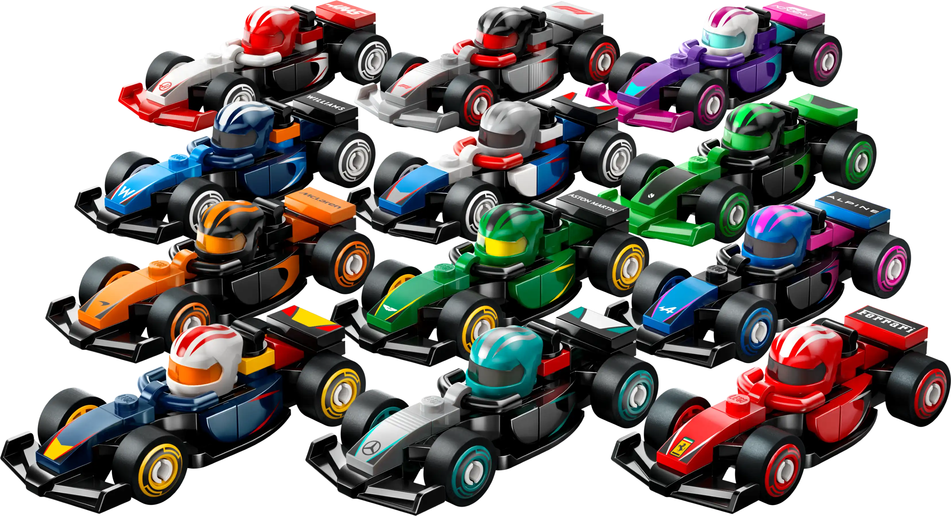 レゴ 71049-13 F1 Collectible Race Car - Complete - All Sets F1 コレクターズ レースカー