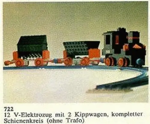 レゴ 722-2 12V Electric Train with 2 Wagons 12V