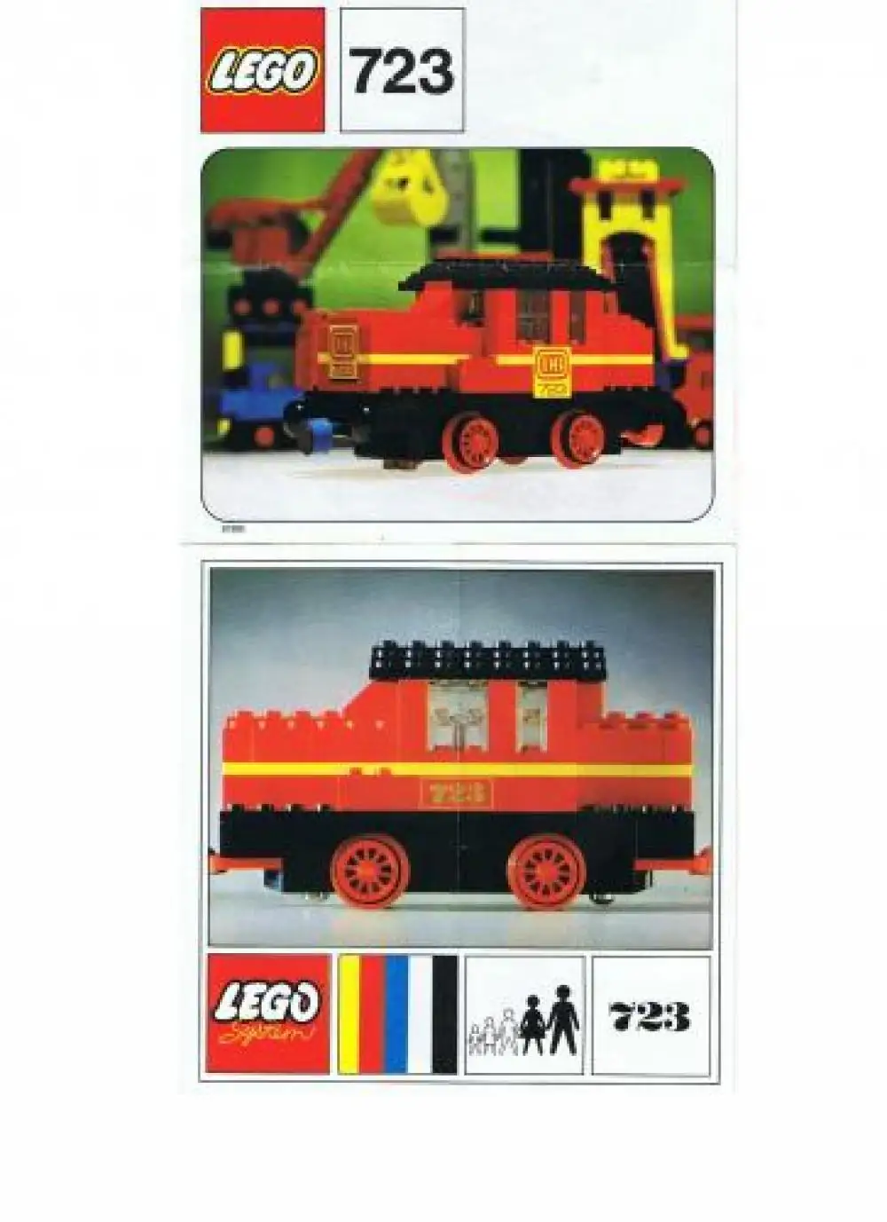 レゴ 723-2 Diesel Locomotive with DB Sticker 12V