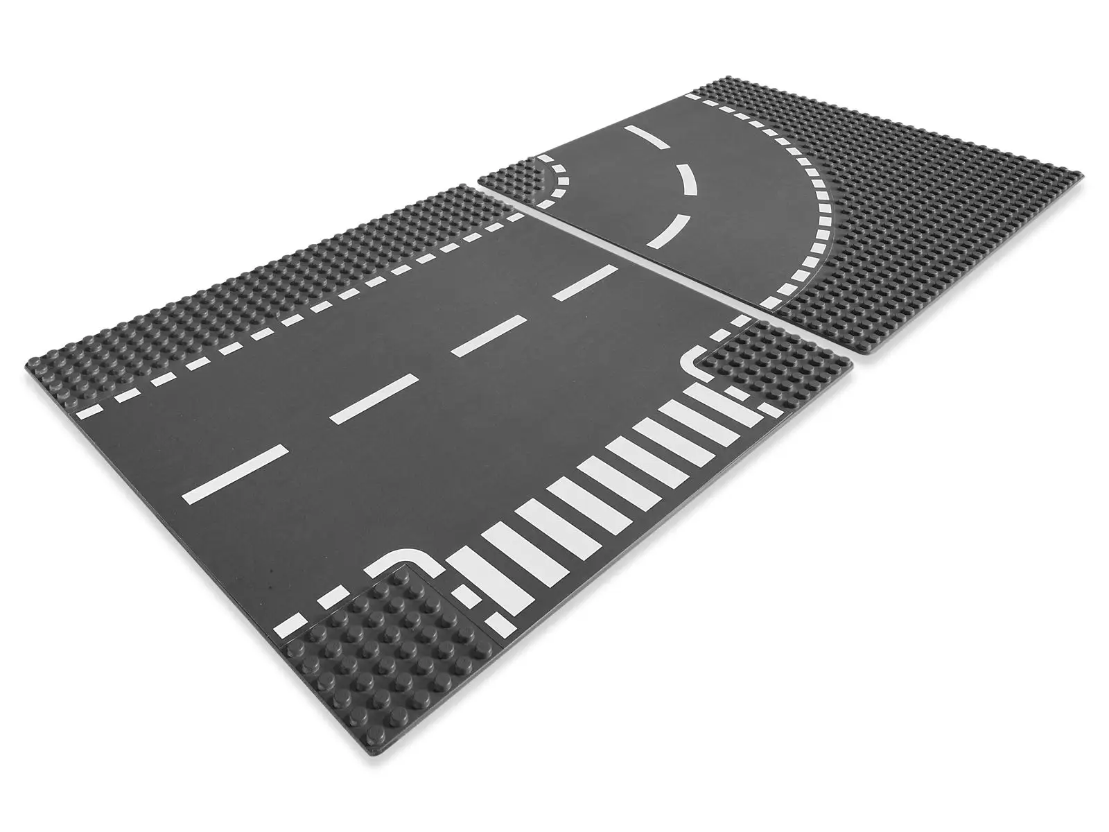 レゴ 7281-1 ロードプレート T字路+カーブ 2枚入 シティ