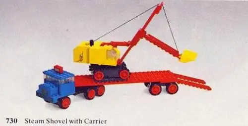 レゴ 730-1 Steam Shovel with Carrier 工事現場