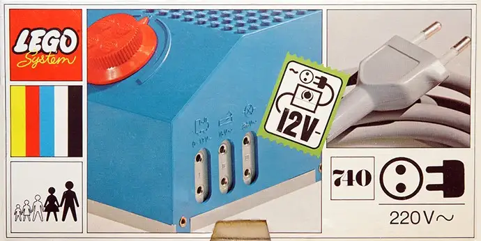 レゴ 740-2 12V Transformer for 220V Pack 12V
