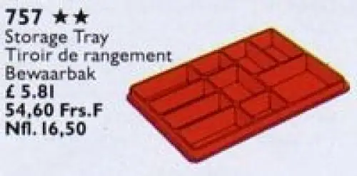 レゴ 757-1 Storage Tray サービスパック