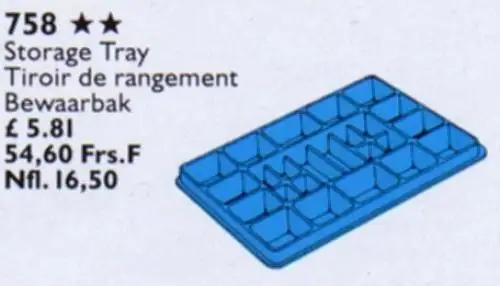 レゴ 758-1 Storage Tray サービスパック