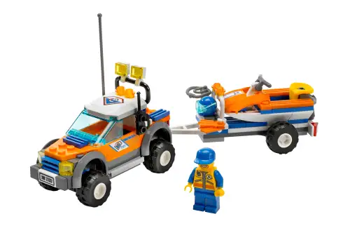 レゴ 7737-1 4WDトラックとジェットスクーター コーストガード