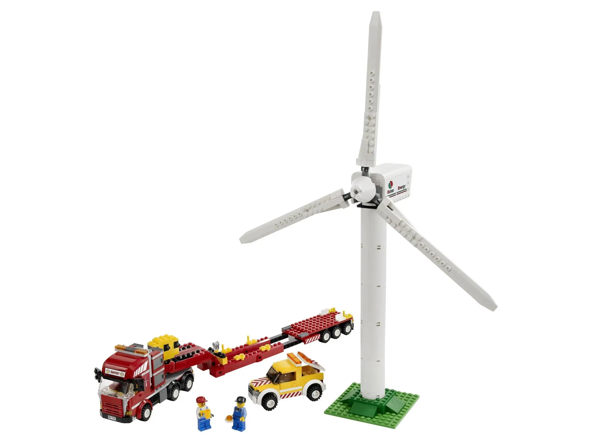レゴ 7747-1 風力発電タービンと輸送トラック トラフィック