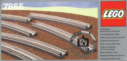 レゴ 7855-1 9 Curved Electric Rails Gray 12v 12V