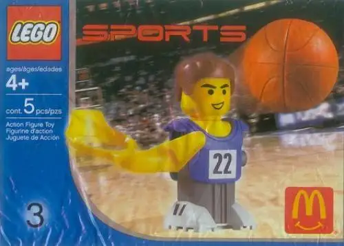 レゴ 7917-1 McDonald's Sports Set Number 3 - Blue Basketball Player #22 バスケットボール
