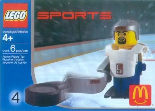 レゴ 7919-1 McDonald's Sports Set Number 4 - White Hockey Player #5 ホッケー