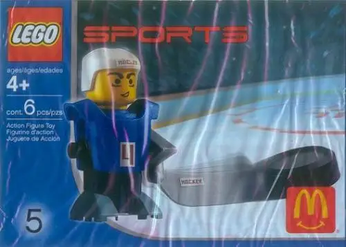 レゴ 7920-1 McDonald's Sports Set Number 5 - Blue Hockey Player #4 ホッケー