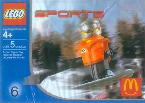 レゴ 7922-1 McDonald's Sports Set Number 6 - Orange Vest Snowboarder グラビティゲーム