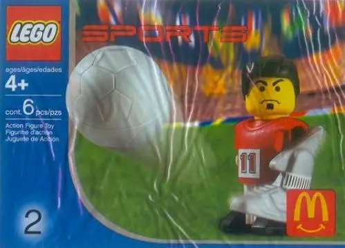レゴ 7924-1 McDonald's Sports Set Number 2 - Red Soccer Player #11 サッカー