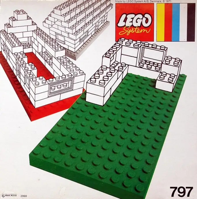 レゴ 797-1 3 large baseplates, gray/white 補足品