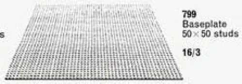 レゴ 799-1 Baseplate, Gray 補足品