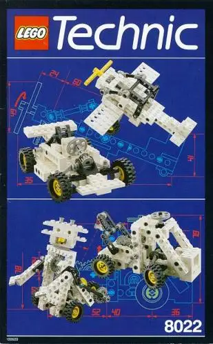 8022 テクニック基本セット - ユニバーサルビルディングセット (1993年}