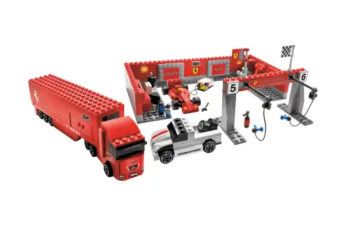 レゴ 8155-1 フェラーリ F1ピット フェラーリ