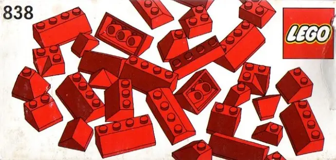 レゴ 838-1 Red Roof Bricks Parts Pack, 45 Degree 補足品