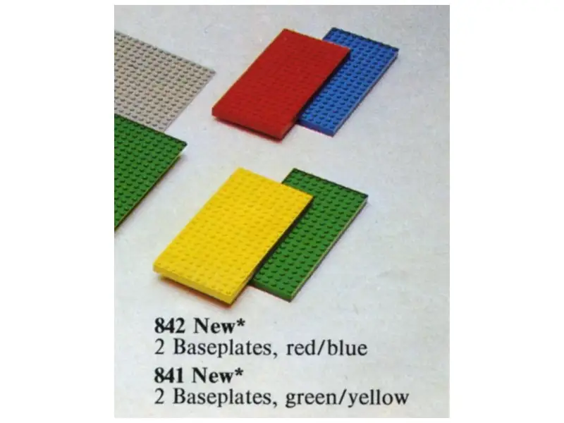 レゴ 842-1 Baseplates, Red and Blue 補足品