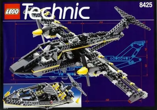 レゴ 8425-1 プロペラ機 テクニック