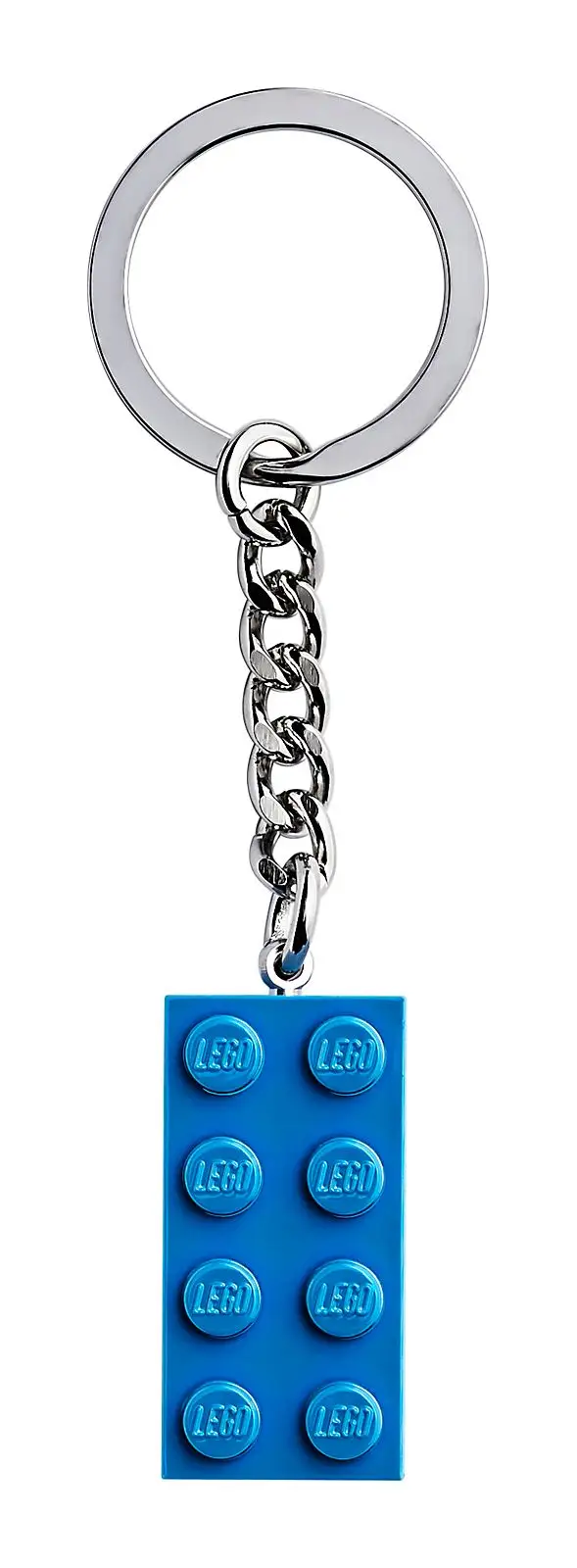 レゴ 853993-1 ブライトブルー ブロック (2 x 4) キーリング キーチェーン