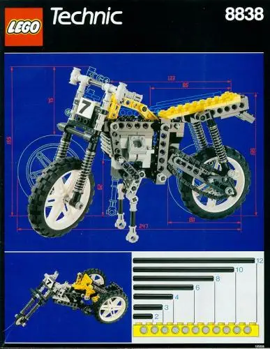 レゴ 8838-1 モトクロスバイク テクニック