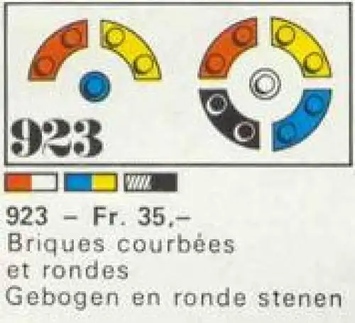 レゴ 923-1 51 bricks, curved and round 補足品