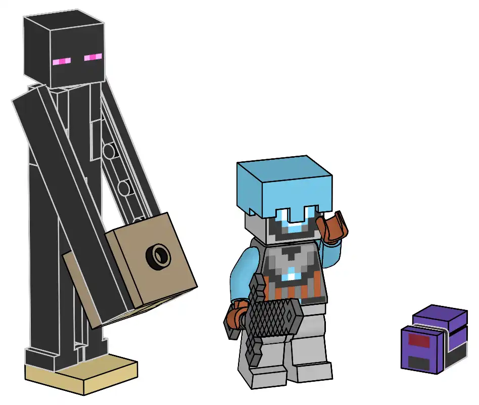 レゴ 951321-1 Space Sentinel, Enderman and Endermite マインクラフト