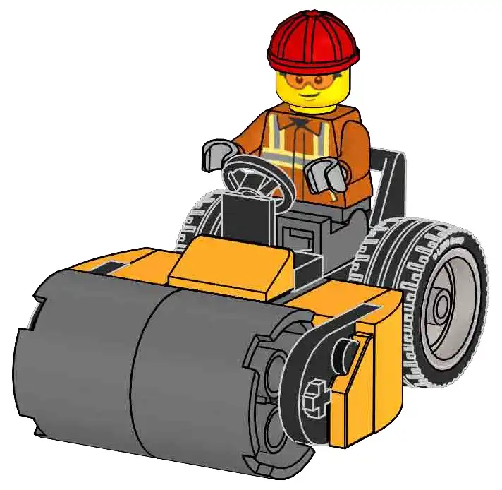 レゴ 951340-1 Construction Worker with Roller 工事現場