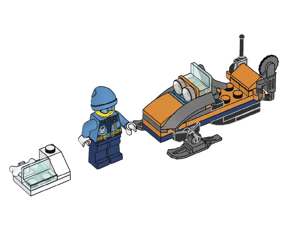 レゴ 951810-1 Arctic Explorer with Snowmobile アークティック