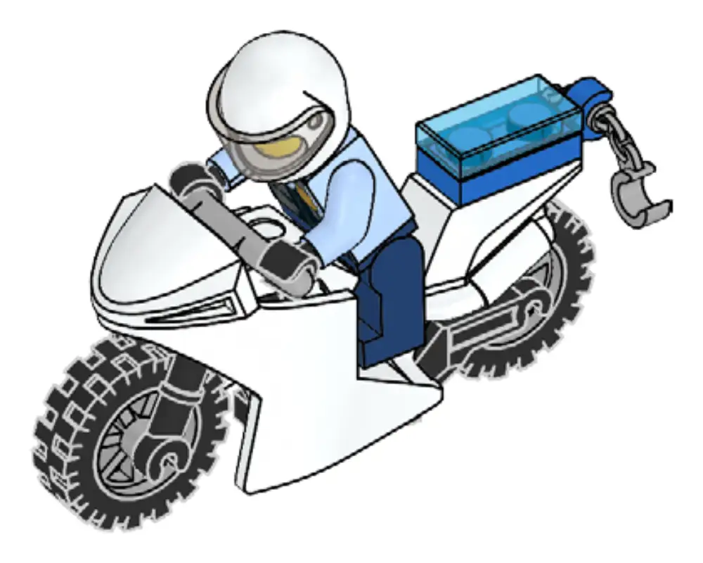 レゴ 952001-1 Policeman & Motorbike ポリス