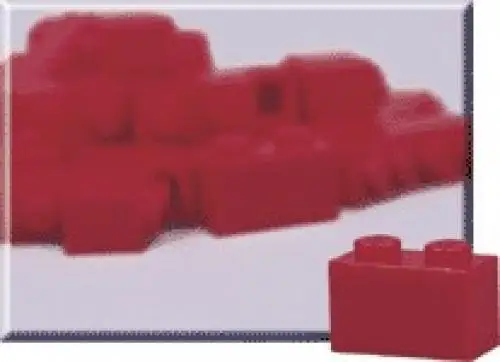 レゴ 970008-1 2 x 2 Red Bricks (Pack of 50) サービスパック