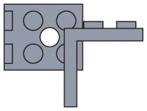 レゴ 970036-1 3 x 2 Angle Plate (Pack of 25) サービスパック