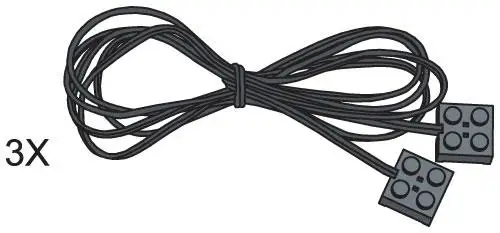 レゴ 970115-1 1281 mm Connecting Leads (Pack of 3) テクニック