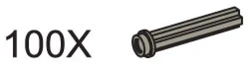 レゴ 970611-1 Cross Axles with Knobs (Pack of 100) テクニック