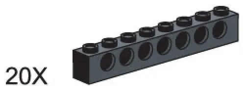 レゴ 970635-1 2 x 8 Beams テクニック