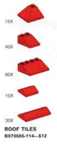 レゴ 970686-1 Roof Tiles サービスパック