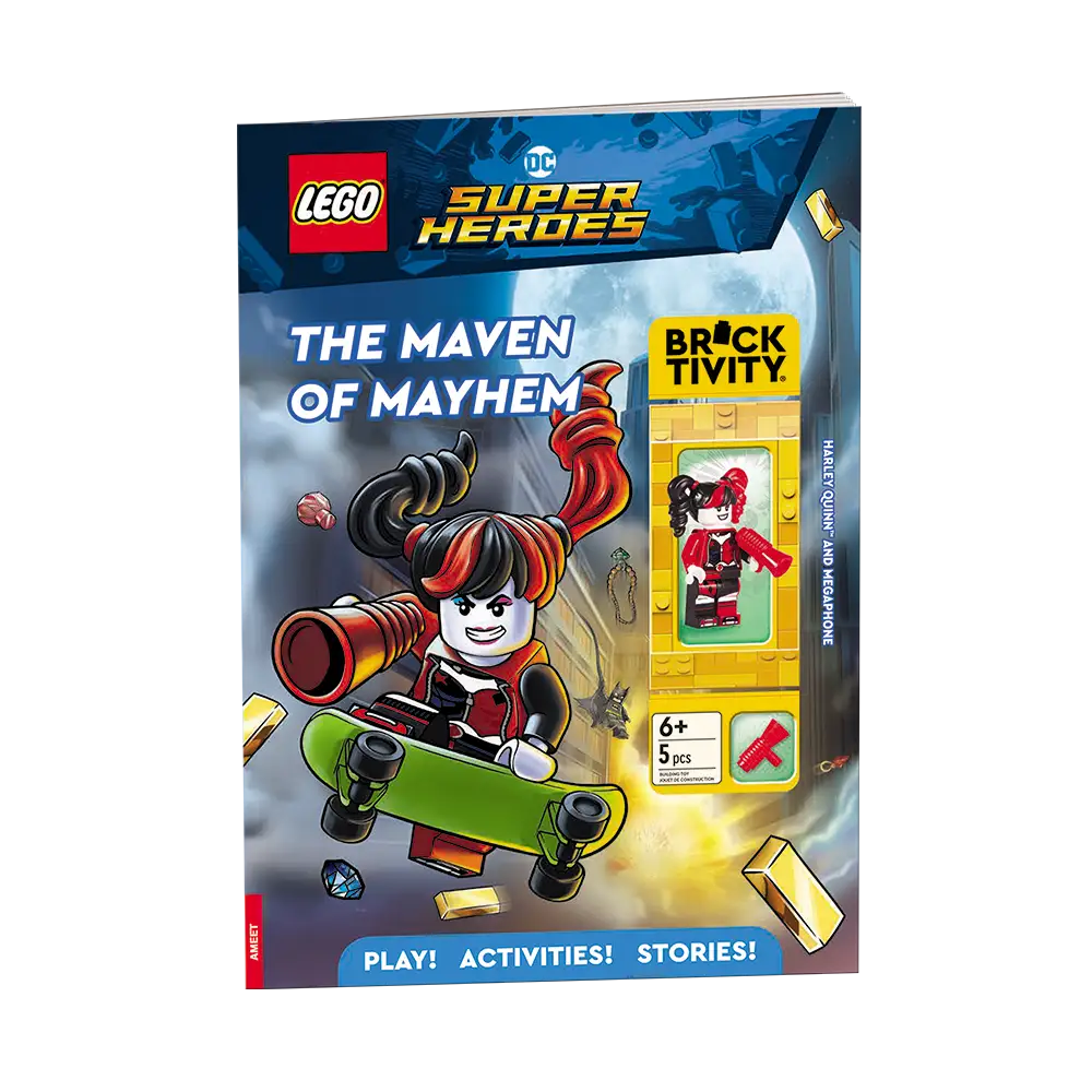 レゴ 9781837250042-1 DC Comics Super Heroes: The Maven of Mayhem アクティビティブック(付録つき)