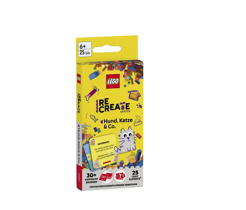 レゴ 9783960809319-1 ReCreate: Activity Cards: Dog, Cat & Co. カード・パズル
