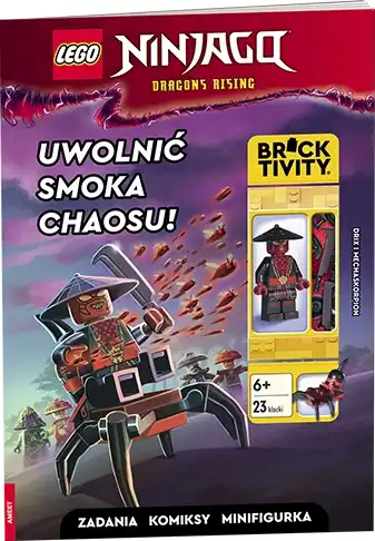 レゴ 9788325347178-1 Ninjago: Uwolnić Smoka Chaosu! アクティビティブック(付録つき)