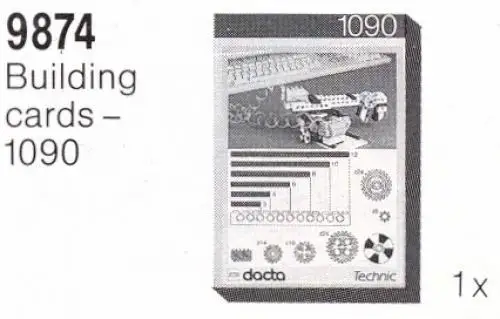 レゴ 9874-1 Building Cards - 1091 補足品