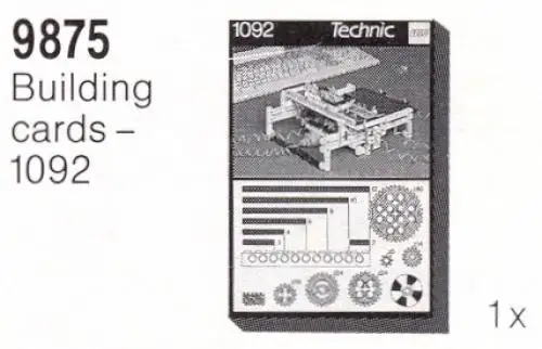 レゴ 9875-1 Building Cards - 1093 補足品