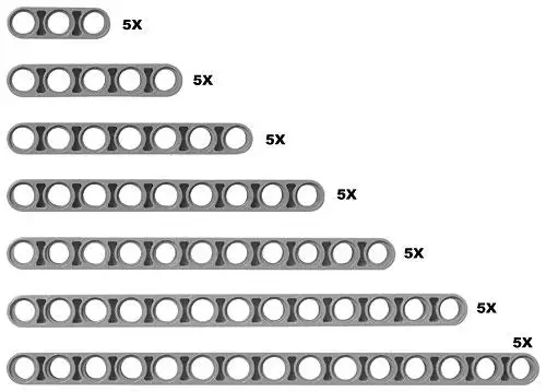 レゴ 991402-1 Studless Technic Beams テクニック