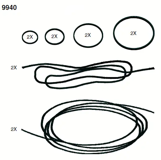 レゴ 9940-1 Rubber Bands and String サービスパック